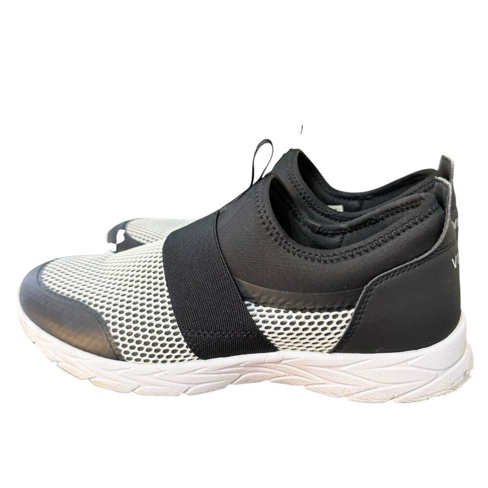 Vionic Slip-On Athletic Sneakers in Black and White